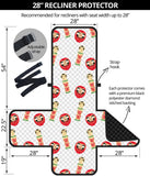 Daruma japanese wooden doll Recliner Cover Protector