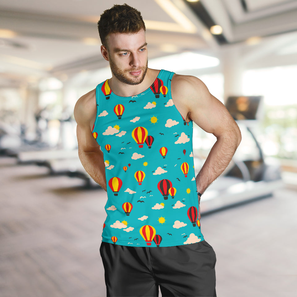 Hot Air Balloon Sky Pattern Men Tank Top