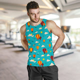 Hot Air Balloon Sky Pattern Men Tank Top