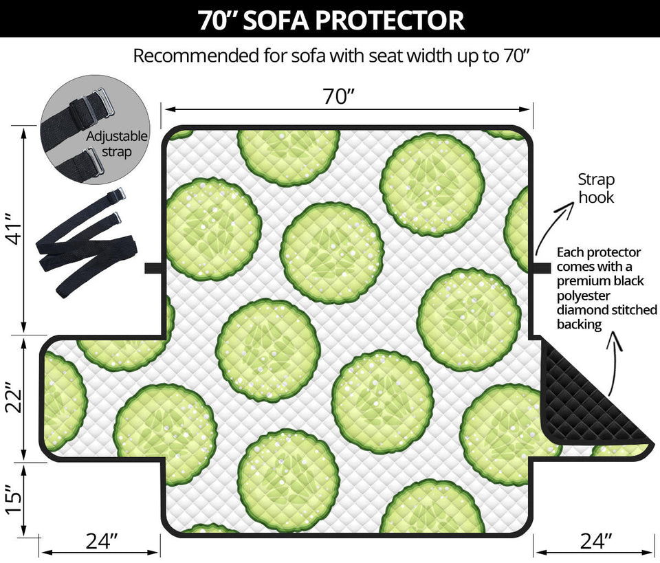 Cucumber slices pattern Sofa Cover Protector