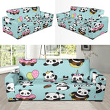 Cute Baby Panda Pattern Sofa Slipcover