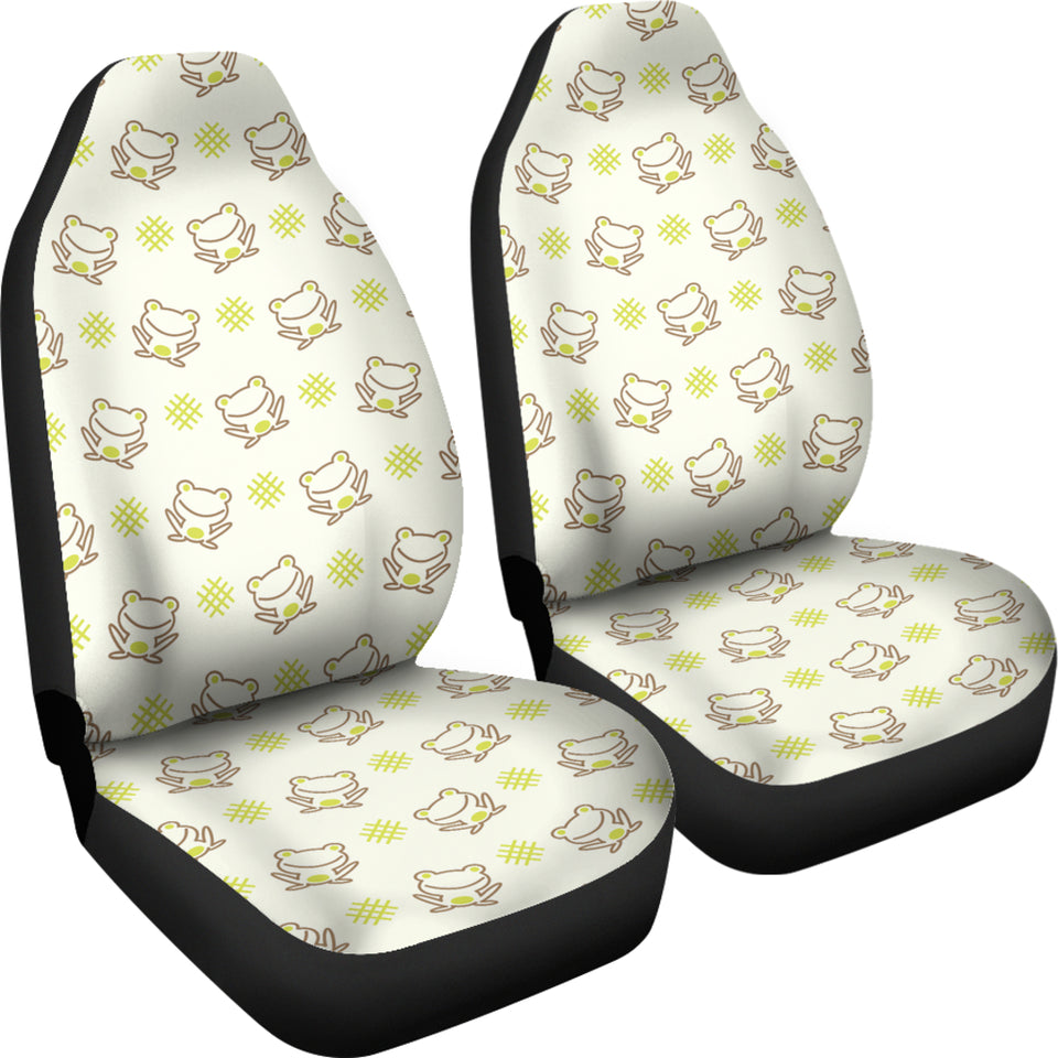 Cute Cartoon Frog Baby Pattern Universal Fit Car Seat Covers