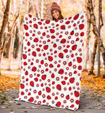Ladybug Pattern Print Design 04 Premium Blanket