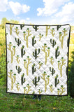 Cute Cactus Pattern Premium Quilt