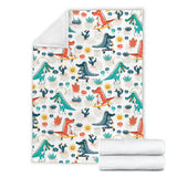 Cute Crocodile Pattern Premium Blanket