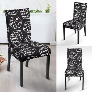 Dice Pattern Print Design 01 Dining Chair Slipcover