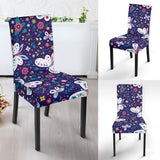 Colorful Butterfly Flower Pattern.Eps Dining Chair Slipcover