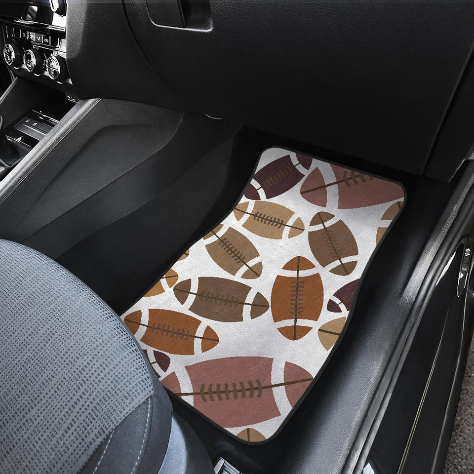 American Football Ball Pattern Front And Back Car Mats