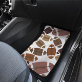 American Football Ball Pattern Front And Back Car Mats