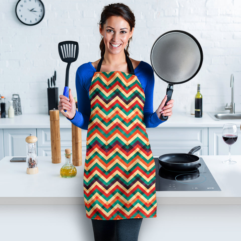 Zigzag  Chevron Colorful Pattern Adjustable Apron