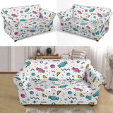 Candy Design Pattern Loveseat Couch Slipcover