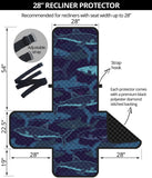 Shark pattern Recliner Cover Protector