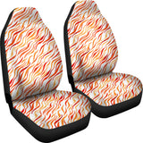 Fire Flame Watercolor Pattern Universal Fit Car Seat Covers