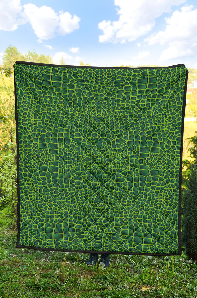 Crocodile Skin Printed Premium Quilt