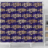 Beautiful Japanese Fan Pattern Shower Curtain Fulfilled In US