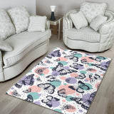 Butterfly Pattern Area Rug