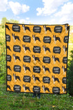 Boston Terrier Design Pattern Premium Quilt