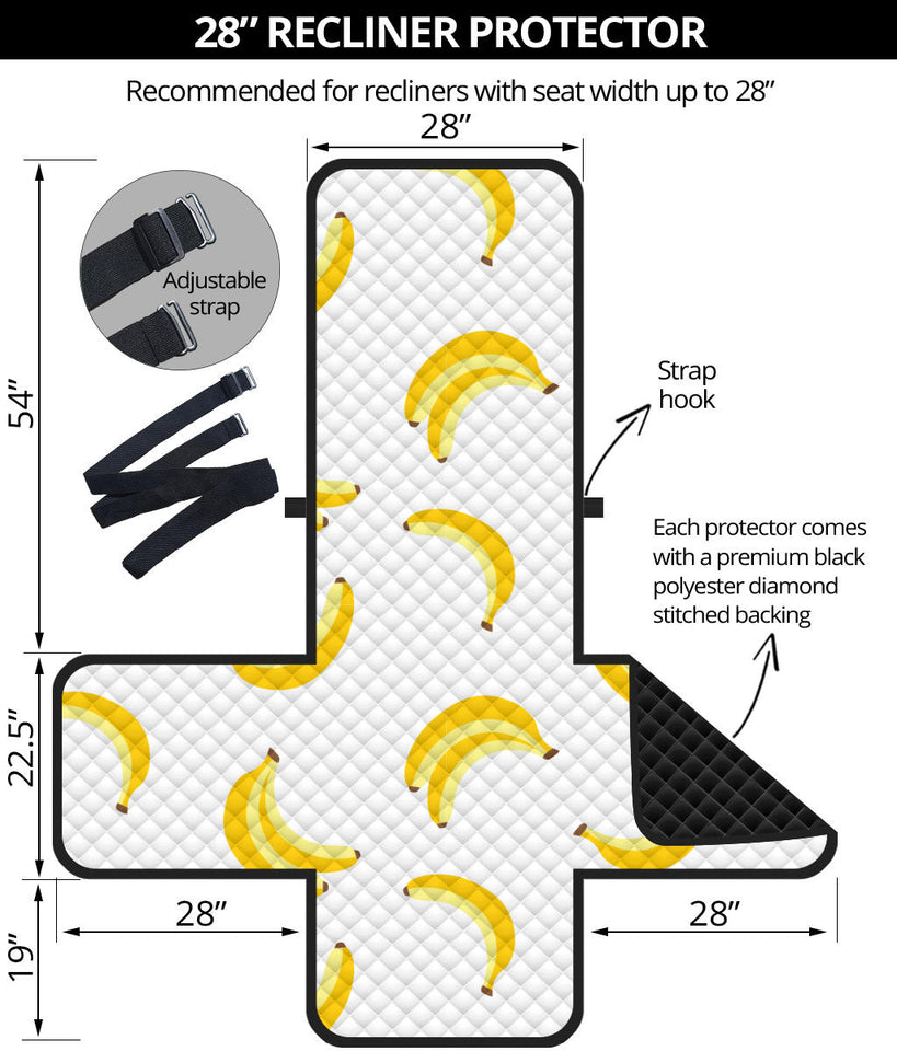 Banana pattern Recliner Cover Protector