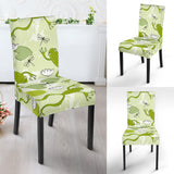 Cute Frog Dragonfly Pattern Dining Chair Slipcover
