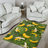 Banana Palm Leaves Pattern Area Rug