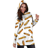 French Fries Potato Pattern Women'S Hoodie Dress