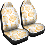 Hand Drawn Onion Pattern Universal Fit Car Seat Covers