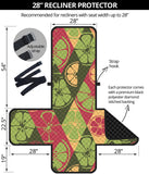 Cool Geometric lime pattern Recliner Cover Protector