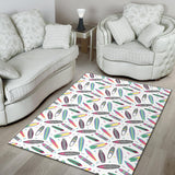 Surfboard Pattern Print Design 04 Area Rug