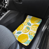 Lemon Design Pattern Front And Back Car Mats