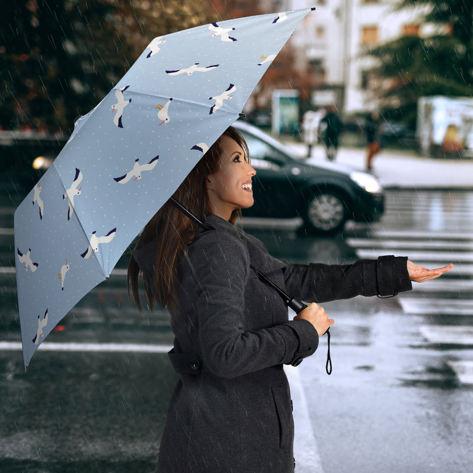 Seagull Pattern Print Design 02 Umbrella
