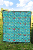 Math Pattern Print Design 02 Premium Quilt