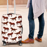 Horses Running Pattern Background Luggage Covers