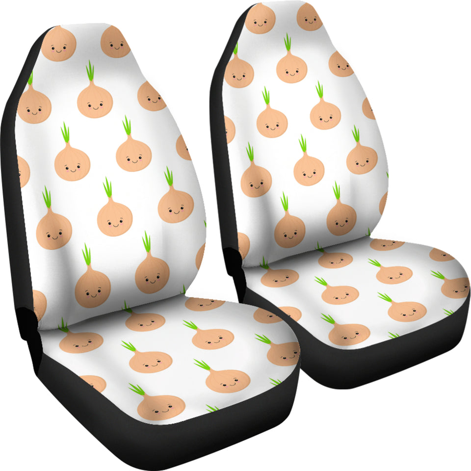 Cute Onions Smiling Faces Universal Fit Car Seat Covers