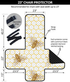 Bee honeycomb seamless design pattern Chair Cover Protector