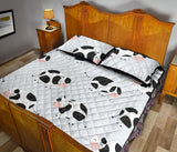 Cute cows pattern Quilt Bed Set