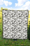 Greyhound Pattern Print Design 01 Premium Quilt