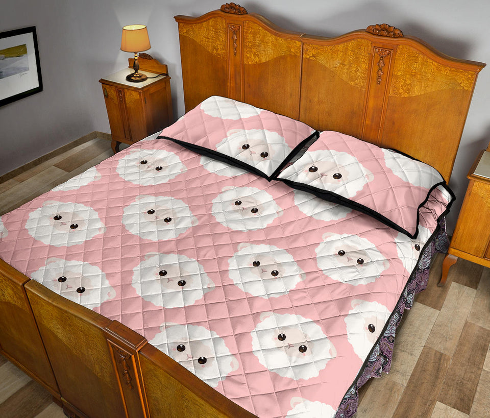 Cute sheep pattern Quilt Bed Set