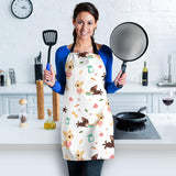 Cute Chihuahua Puppie Pattern Adjustable Apron