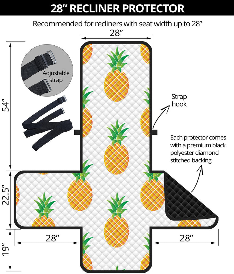Pineapples pattern Recliner Cover Protector