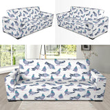Pigeon Pattern Print Design 03  Sofa Slipcover