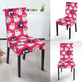 Guinea Pig Pattern Print Design 01 Dining Chair Slipcover