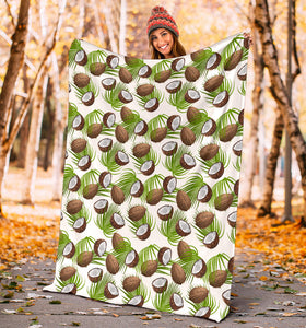 Coconut Pattern Print Design 04 Premium Blanket