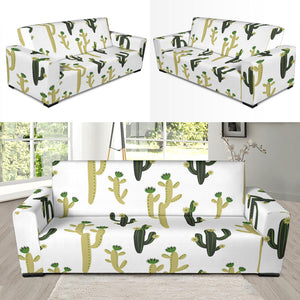 Cute Cactus Pattern Sofa Slipcover