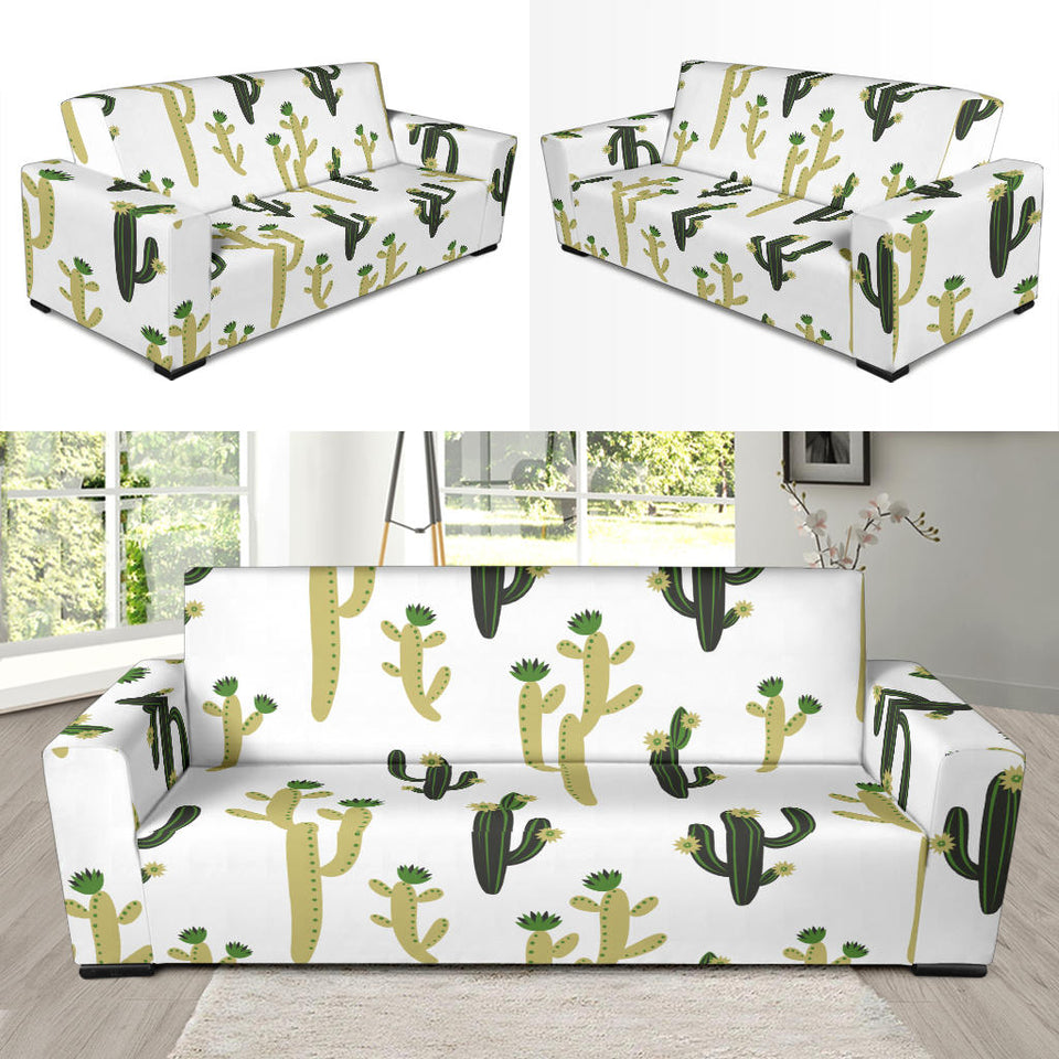Cute Cactus Pattern Sofa Slipcover