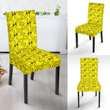 Duck Toy Pattern Print Design 02 Dining Chair Slipcover