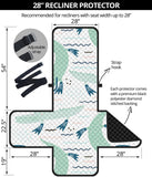 Crocodile diver pattern Recliner Cover Protector