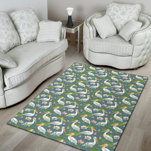 Pelican Pattern Print Design 04 Area Rug