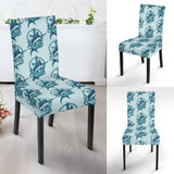 Swordfish Pattern Print Design 05 Dining Chair Slipcover