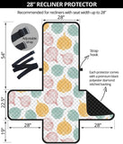 colorful onions white background Recliner Cover Protector