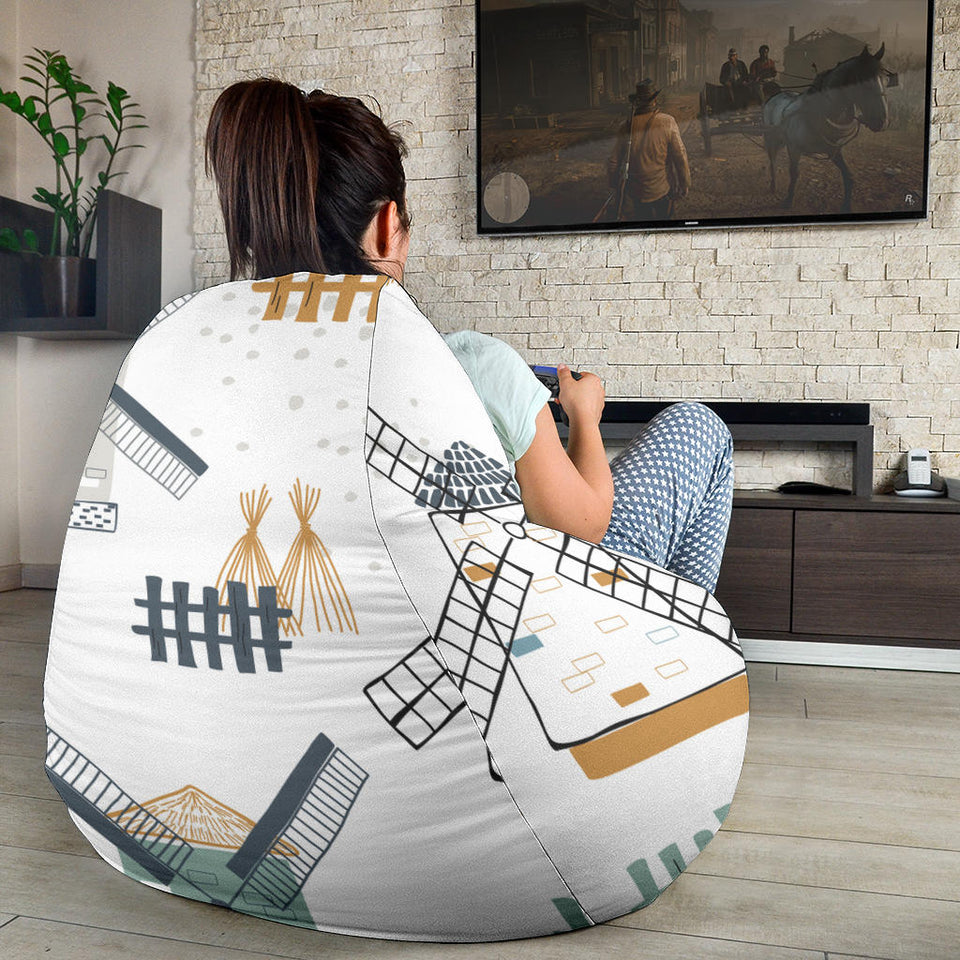 Windmill Pattern Bean Bag Cover